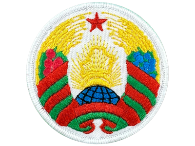 Шеврон герб РБ на белом фоне